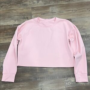 Pink Women's cropped long sleeve shirt size small Pinspark